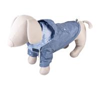 Duvo+ Dog Raincoat Parka Blue, Waterproof & Windproof With Hood