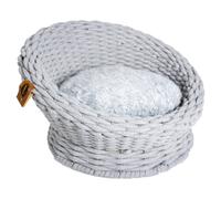 Duvo+ Dog Sofa Oyster Gray 49X49X28Cm Cotton Rope For Small Dogs