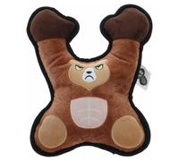 Duvo+ Dog Toy Angry Bear Brown Plush 26X20 Cm With Squeaker
