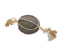 Duvo Dog Toy Canvas Ball With Leash, 22X13 Cm, Durable, Washable