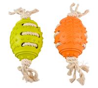 Duvo+ Dog Toy Eco Rubber Rugby Ball 28X9 Cm Made Of Bamboo & Cotton