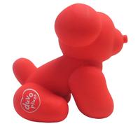 Duvo Dog Toy Latex Balloon Pug Red 9.5X6X8.5Cm With Squeaker