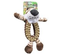 Duvo+ Dog Toy Zoo Friends Tiger Ring 32X14.5Cm Brown With Squeaker