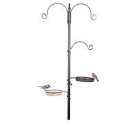 Duvo+ Feeding Station For Garden Birds 3-In-1 Black 50X2X189Cm Weatherproof