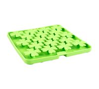 Duvo+ Lick Mat Flower Green For Dogs 20X20Cm, Dishwasher Safe