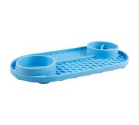 Duvo+ Lick Mat Multi Blue 32X16.5 Cm For Dogs - Dishwasher Safe, Non-Slip