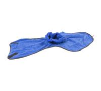 Duvo+ Microfiber Bathrobe Blue For Dogs, Highly Absorbent, Ideal For The Bath