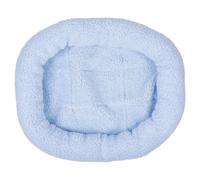 Duvo+ Oval Sheep Skin Bed Blue 40X45 Cm For Cats, Washable, Soft
