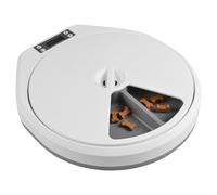 Duvo+ Programmable Cat Food Dispenser 33x36 cm, White/Grey, 5 Compartments