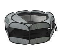 Duvo+ Puppy Playpen Foldable Light Gray Pop-Up Tent For Indoor Outdoor
