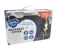 Duvo + Rear Seat Protective Cover Black 120x142cm for Dog, Scratch & Comfort