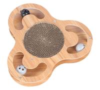 Duvo+ Scratching Board Fidgistar For Cats, 35X35Cm, With Play Balls & Catnip