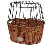 Duvo + Wicker Basket Provence with Pillow for Dog 48x33x44cm Bicycle Basket
