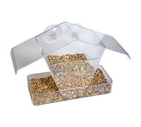 Duvo+ Window Bird Feeder Bilbao 24X9X15 Cm For Garden Birds, Transparent