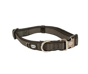 duvoplus, Ga me Explor North, bequemes und zeitgenössisches Hundehalsband, Größe 40 - 65 cm, 25 mm, Schwarz, ideal für Spaziergänge und abenteuerliche Expeditionen