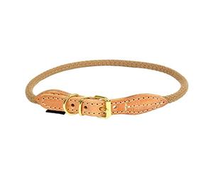 duvoplus, Halsband aus robustem und weichem Nylon mit Leder-Finish GA me Explor Forest, Größe XL - 62 - 66 cm/8 mm, Farbe Taupe, ideal für Spaziergänge und abenteuerliche Expeditionen
