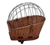 duvoplus, Provence Bicycle Basket 48 x 33 x 44 cm - Max 13 kg - Transport Wicker Wicker Stable and Safe Heavy Duty Strap Easy to Assemble with Comfortable Cushion with Safety Grille