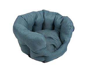 duvoplus, Royal Blue Oval Basket 50 x 45 x 27 cm for Sleeping Bed/Basket/Sofa/Tipi, Blue, Cat