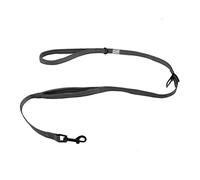 duvoplus, Ultimate Fit On-The-Road Safety Lead 130 cm - 16 mm Silver Reflective, The Ultimate Comfort Lead with Safety Belt Tab