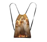 DUWAA A Brood Of Chickens1 Print Drawstring Backpack Foldable String Bag Cinch Bag Beach Bag Travel Backpack Anti Tear Gym Bag