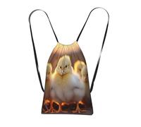 DUWAA A Brood Of Chickens7 Print Drawstring Backpack Foldable String Bag Cinch Bag Beach Bag Travel Backpack Anti Tear Gym Bag