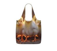 DUWAA A Brood Of Chickens7 Print Foldable Tote Bag Reusable Grocery Bag Shopping Bag With 25l Capacity For Work Beach And Travel