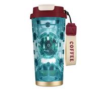 DUWAA Abstraction Biology Chemistry41 Print Stainless Steel Insulated Travel Coffee Mug, Camping Mug,Coffee Tumbler For Men Women