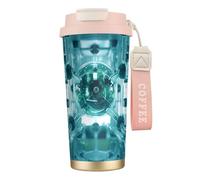 DUWAA Abstraction Biology Chemistry41 Print Stainless Steel Insulated Travel Coffee Mug, Camping Mug,Coffee Tumbler For Men Women