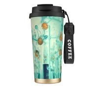 DUWAA Abstraction Biology Chemistry42 Print Stainless Steel Insulated Travel Coffee Mug, Camping Mug,Coffee Tumbler For Men Women