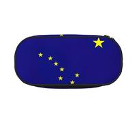 DUWAA Alaska state flag print Functional Stationery Pouch Portable Pencil Bags Pencil case, Lightweight Pencil Pouch