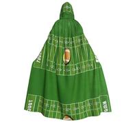 DUWAA American Football Field Ball Sport print Cloak With Hood Unisex Medieval Cloak Wizard Robe Renaissance Cape Halloween Costume Cosplay