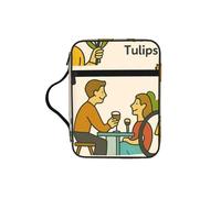 DUWAA Amsterdam See Travel GUI Print Multi Functional Bible Bag Cosmetic Bags with Handle Waterproof Pencil Case with Compartments