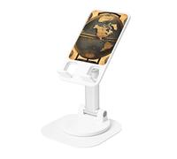 DUWAA Ancient World Globe Print 360°Rotating Cell Phone Stand, Adjustable Cell Phone Holder,Foldable Portable Phone Holder