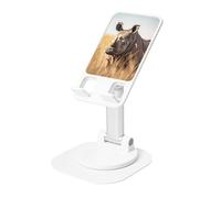 DUWAA Animal Rhino1 Print 360° Rotation Phone Stand,Adjustable Cell Phone Holder, for Desk Home Office and Video Calls