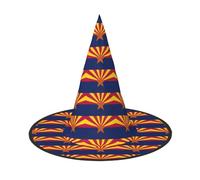 DUWAA Arizona State Flag Print Print Halloween Hanging Witch Hats Costume Accessories, Decorations For Home, Yard, Porch-3pcs