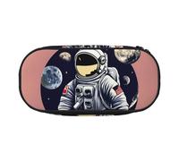 DUWAA Astronaut on The Moon 1 print Functional Stationery Pouch Portable Pencil Bags Pencil case, Lightweight Pencil Pouch