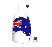 DUWAA Australian Flag Map Print Packable Backpack 16l Gym Backpack Portable Storage Carry On Backpack Travel Bag For Men Women