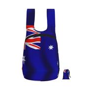 DUWAA Australian Flag Print Foldable Hiking Shoulder Bags, Travel Lightweight Packable Daypack Backpack 10kg For Women Men