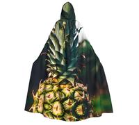 DUWAA Be a pineapple 1 print Men's Cosplay Cloak Robe Costume Halloween Hooded Uniform Medieval Cloak Wizard Robe