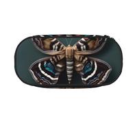 DUWAA Beautiful Moth print Functional Stationery Pouch Portable Pencil Bags Pencil case, Lightweight Pencil Pouch