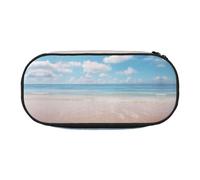 DUWAA Beautiful view of the sea print Functional Stationery Pouch Portable Pencil Bags Pencil case, Lightweight Pencil Pouch