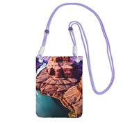 DUWAA Beauty Grand Canyon Print Small Crossbody Bags For Women Trendy, Phone Purse With Adjustable Strap,For Hiking Travel, Purple, One Size