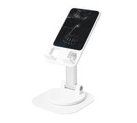 DUWAA Black Skull3 Print 360°Rotating Cell Phone Stand, Adjustable Cell Phone Holder,Foldable Portable Phone Holder