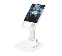 DUWAA Blue Eyes Wolf1 Print 360° Rotation Phone Stand,Adjustable Cell Phone Holder, for Desk Home Office and Video Calls