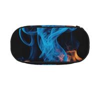 DUWAA Blue Flame print Functional Stationery Pouch Portable Pencil Bags Pencil case, Lightweight Pencil Pouch