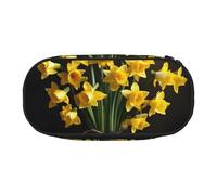 DUWAA Bouquet of Daffodil print Functional Stationery Pouch Portable Pencil Bags Pencil case, Lightweight Pencil Pouch