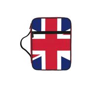 DUWAA British Flag Print 26Ã- 20 Cm Large Capacity Bible Cover Case, Study Supplies Tote Bag for Women and Christian