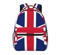 DUWAA British Flag Print Rucksack Bag For Men Women High-Capacity Vacuum Backpack Multi-Layer Design Travel Backpack