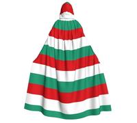 DUWAA Bulgarian Flag print Cloak with Hood for Men Women, Hooded Cape Cloak Unisex Halloween Witch Vampire Costume