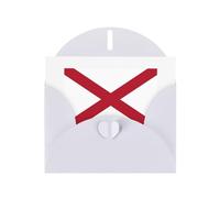 DUWAA Business Alabama State Flag print Greeting Cards for Clients and Customers Adult Employees Holiday Greeting, 4" x 6 "